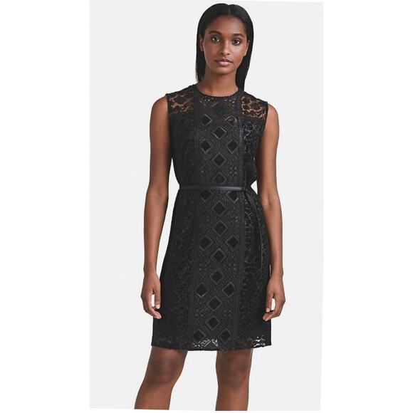 Lucky Brand Navy Burnout Crushed Velvet Navy Dress Sleeveless Small - Picture 1 of 7